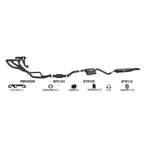 Redback Performance Exhaust System for Holden Calais (10/1991 - 04/1995), Commodore (10/1991 - 04/1995)