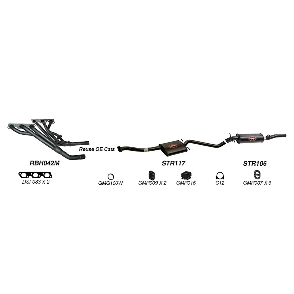 Redback Performance Exhaust System for Holden Caprice (04/1990 - 06/1999), Commodore (04/1990 - 06/1999), Statesman (04/1990 - 06/1999), Calais (04/1990 - 06/1999)