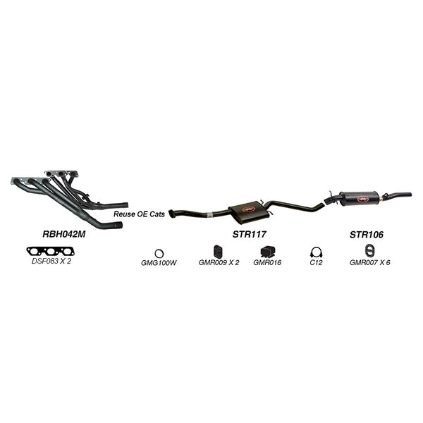 Redback Performance Exhaust System for Holden Caprice (04/1990 - 06/1999), Commodore (04/1990 - 06/1999), Statesman (04/1990 - 06/1999), Calais (04/1990 - 06/1999)