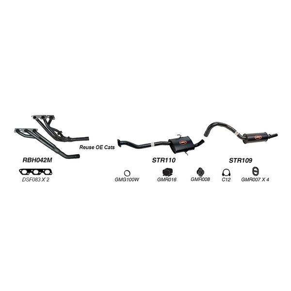 Redback Performance Exhaust System for Holden Commodore (01/1988 - 12/2000), Calais (01/1988 - 12/2000), Holden Commodore (04/1995 - 12/2000)