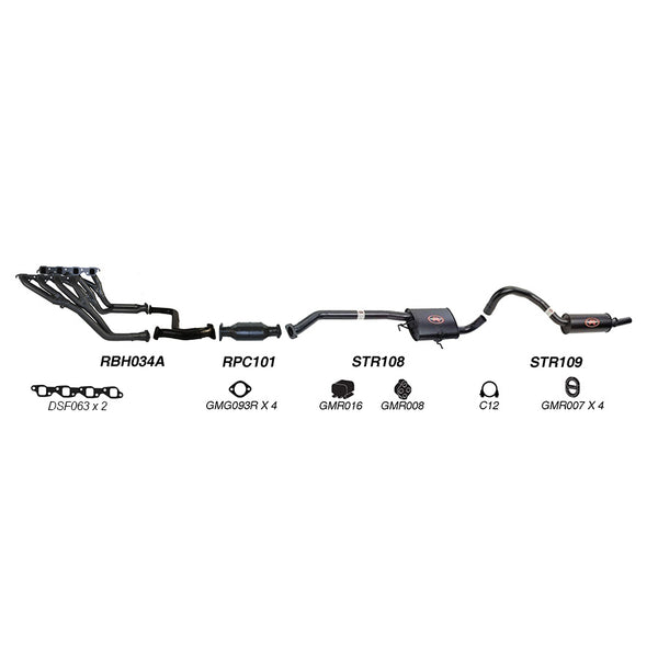 Redback Performance Exhaust System for Holden Commodore (01/1988 - 03/1991), Holden Commodore (01/1988 - 03/1991)