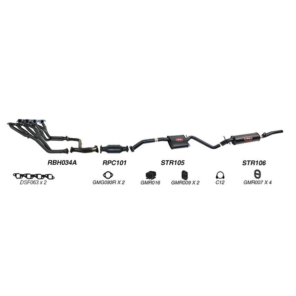Redback Performance Exhaust System for Holden Commodore (04/1995 - 09/1997), Calais (04/1995 - 09/1997)