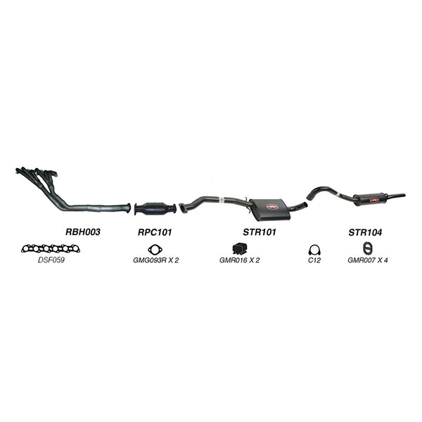 Redback Performance Exhaust System for Holden Commodore (03/1986 - 09/1988), Holden Commodore (08/1988 - 10/1991)