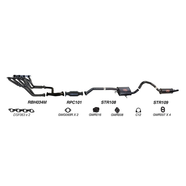 Redback Performance Exhaust System for Holden Commodore (01/1988 - 03/1991), Holden Commodore (01/1988 - 03/1991)
