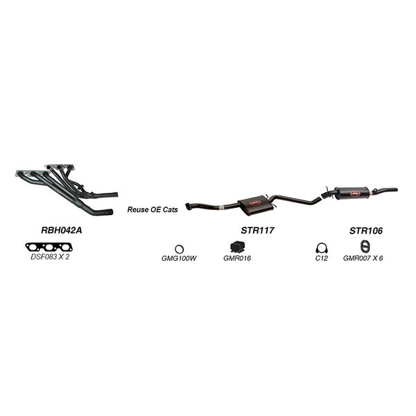 Redback Performance Exhaust System for Holden Calais (04/1995 - 12/2000), Commodore (04/1995 - 12/2000), Caprice (04/1995 - 12/2000), Statesman (04/1995 - 12/2000), Holden Caprice (04/1990 - 02/1994), Holden Commodore (04/1995 - 1997), Calais (04/1995...