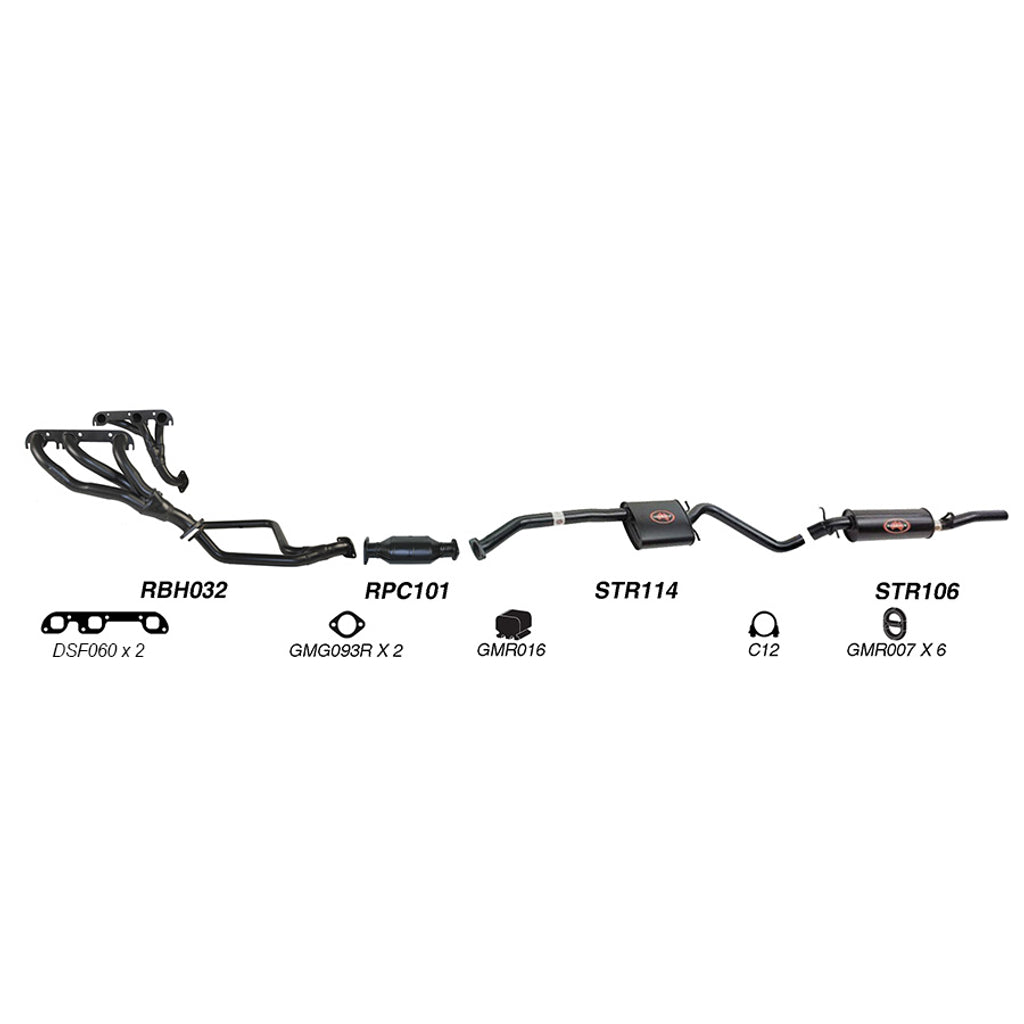 Redback Performance Exhaust System for, Statesman (01/1988 - 04/1995), Caprice (01/1988 - 04/1995)