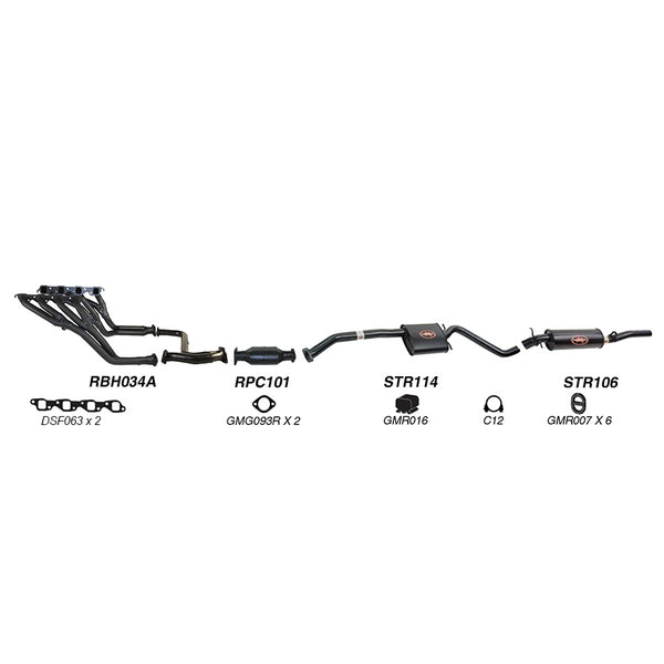 Redback Performance Exhaust System for Holden Statesman (03/1990 - 06/1999), Caprice (03/1990 - 06/1999)