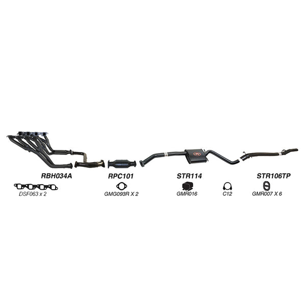 Redback Performance Exhaust System for Holden Commodore (03/1990 - 06/1999), Caprice (03/1990 - 06/1999), Calais (03/1990 - 06/1999), Statesman (03/1990 - 06/1999), Holden Caprice (04/1990 - 02/1994)