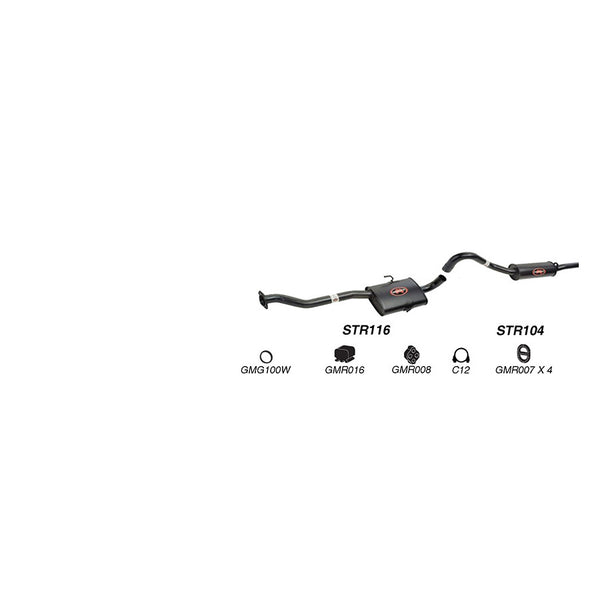 Redback Performance Exhaust System for Holden Commodore (08/1988 - 10/1991), Holden Commodore (04/1995 - 1997), Calais (04/1995 - 1997)