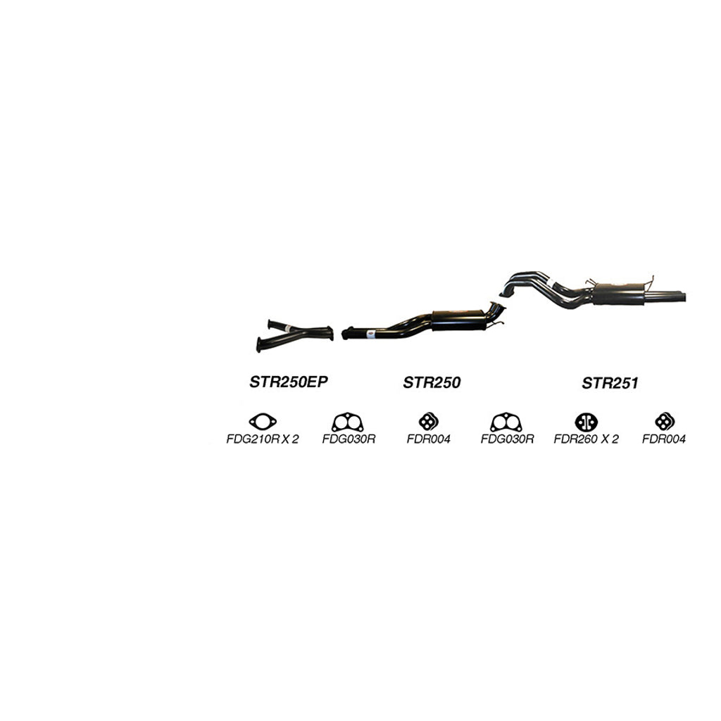 Redback Exhaust System for Ford Fairmont (01/2002 - 04/2008), Falcon (01/2002 - 04/2008)