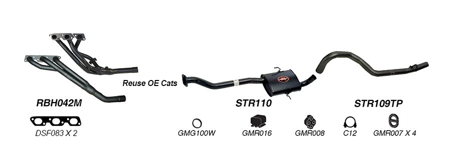 Redback Performance Exhaust System for Holden Commodore (04/1995 - 200