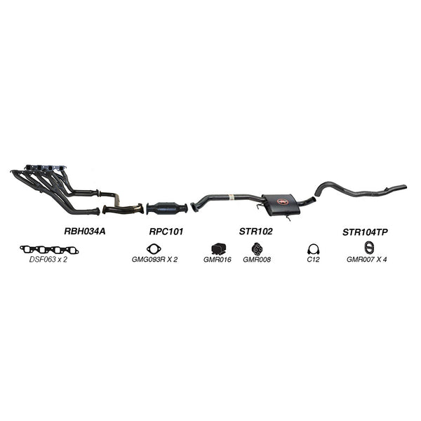 Redback Performance Exhaust System for Holden Calais (08/1988 - 09/1997), Commodore (08/1988 - 09/1997), Holden Commodore (03/1986 - 1997), Calais (03/1986 - 1997)