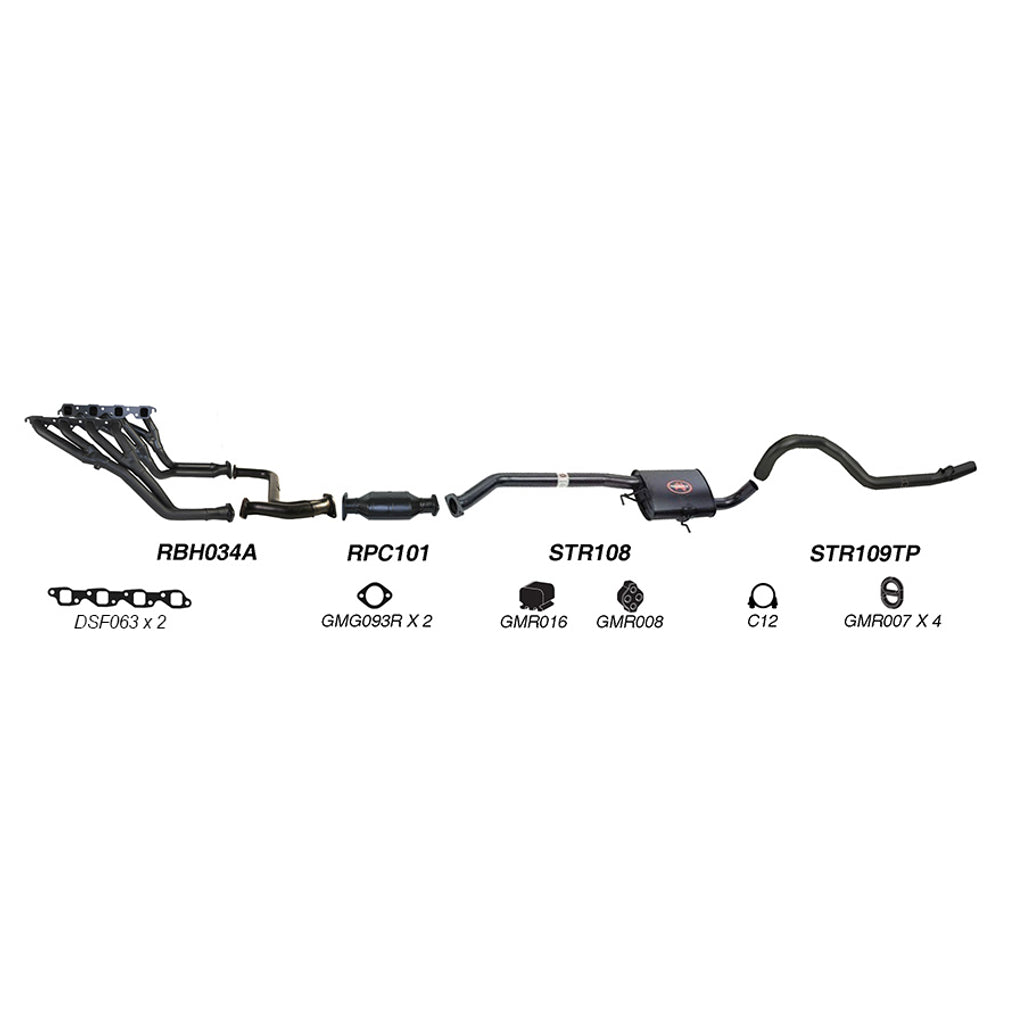 Redback Performance Exhaust System for Holden Commodore (01/1988 - 03/1991), Holden Commodore (01/1988 - 12/2000)