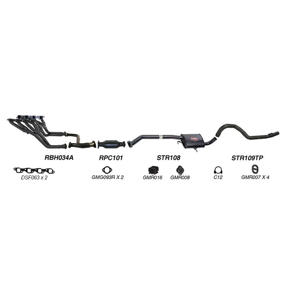 Redback Performance Exhaust System for Holden Commodore (01/1988 - 03/1991), Holden Commodore (01/1988 - 12/2000)