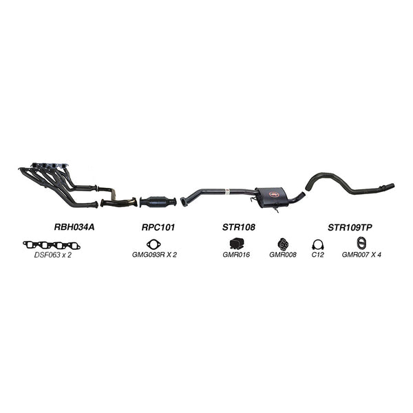 Redback Performance Exhaust System for Holden Commodore (01/1988 - 03/1991), Holden Commodore (01/1988 - 12/2000)