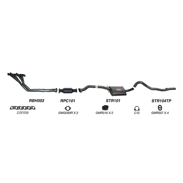 Redback Performance Exhaust System for Holden Commodore (03/1986 - 09/1988), Holden Commodore (03/1986 - 1997), Calais (03/1986 - 1997)