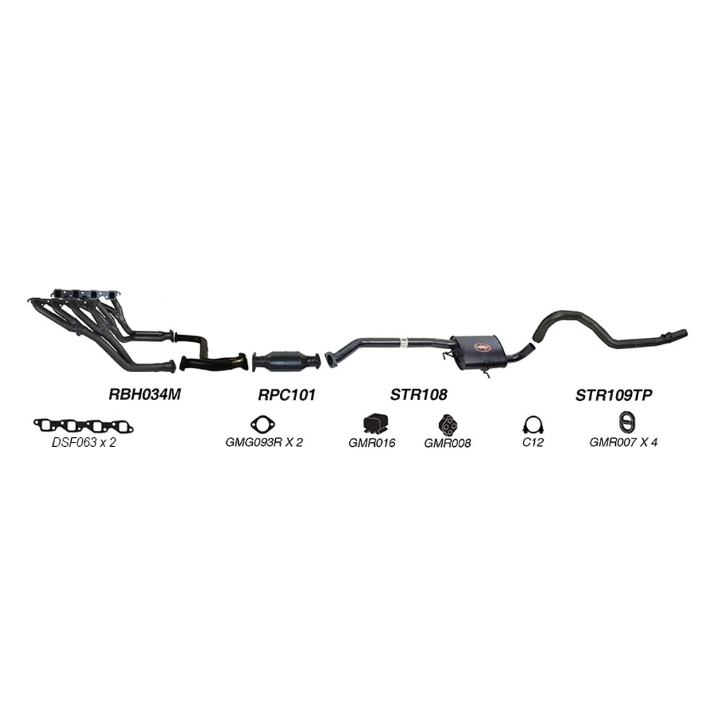 Redback Performance Exhaust System for Holden Commodore (01/1988 - 03/1991), Holden Commodore (01/1988 - 12/2000)