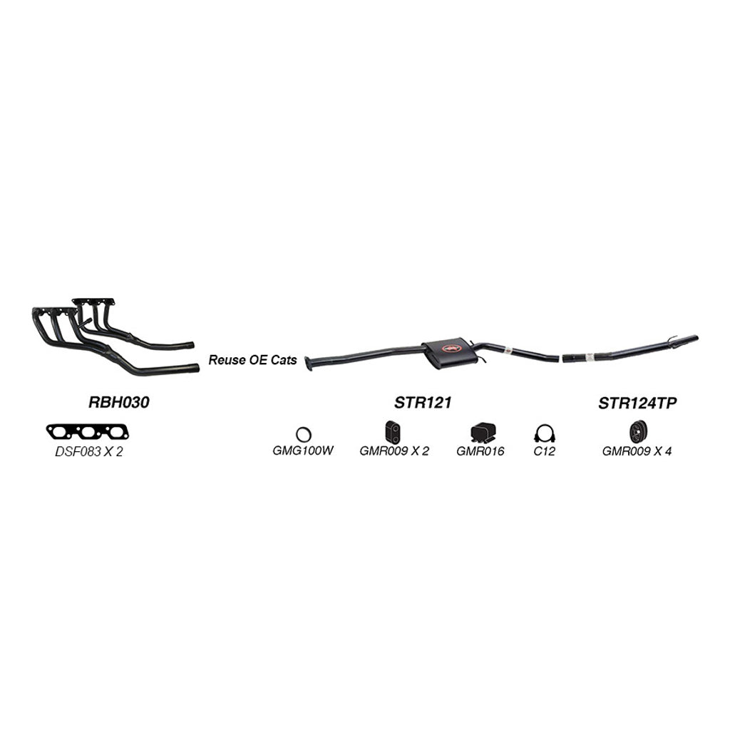 Redback Performance Exhaust System for Holden Caprice (09/1997 - 08/2004), Statesman (09/1997 - 08/2004), Commodore (09/1997 - 08/2004), Calais (09/1997 - 08/2004), HSV XU6 (09/1997 - 08/2004), Holden Caprice (09/1997 - 08/2004), Statesman (09/1997 -...