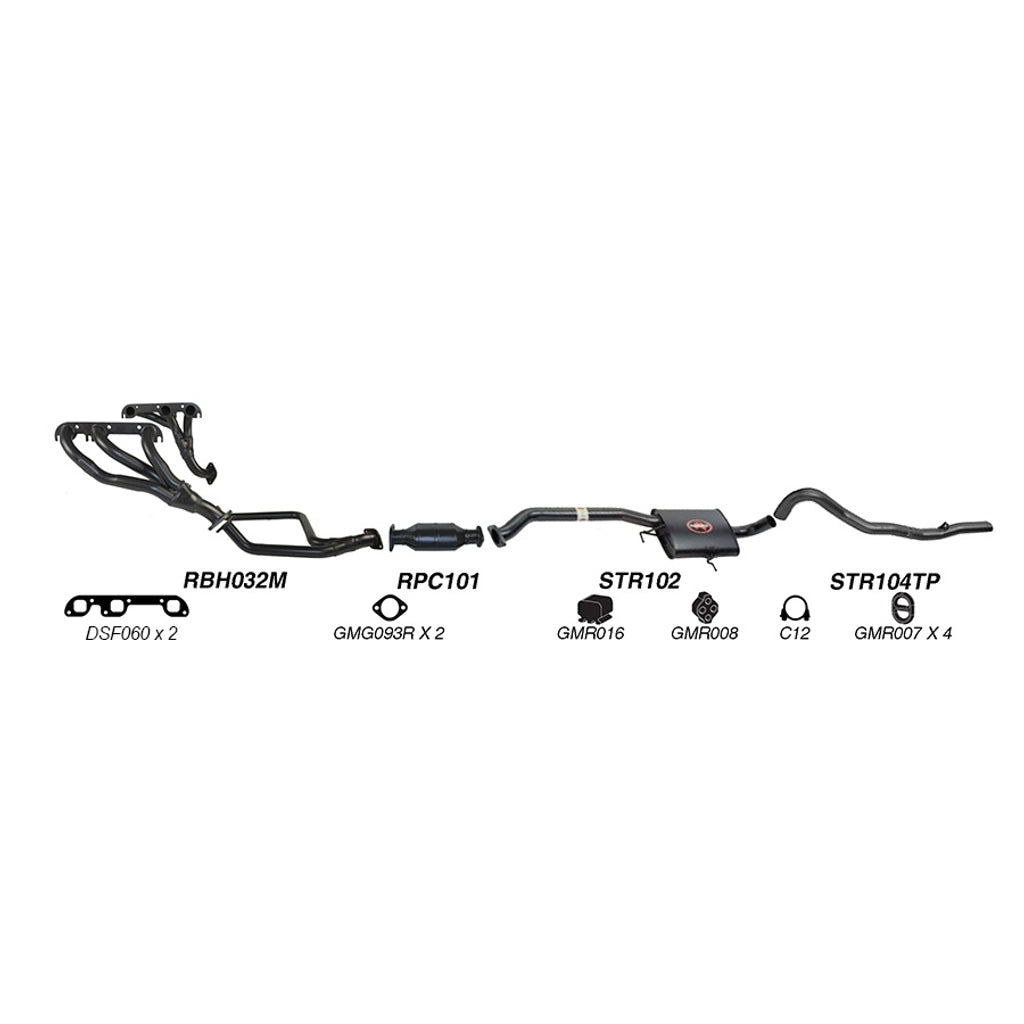 Redback Performance Exhaust System for Holden Commodore (08/1988 - 04/1995), Calais (08/1988 - 04/1995)