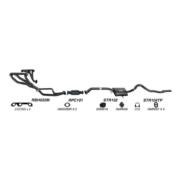 Redback Performance Exhaust System for Holden Commodore (08/1988 - 04/1995), Calais (08/1988 - 04/1995)