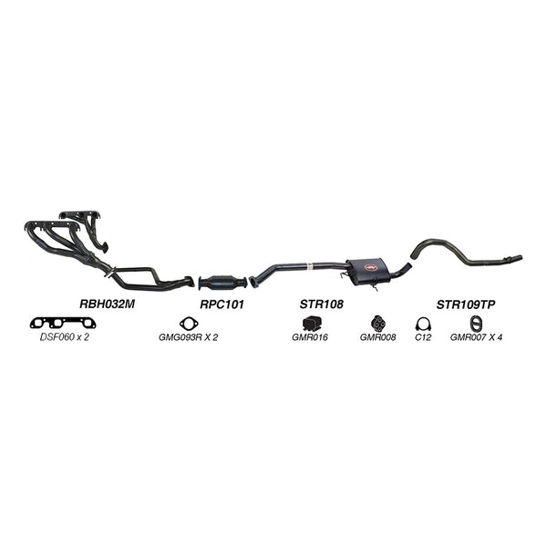 Redback Performance Exhaust System for Holden Commodore (01/1988 - 04/1995)