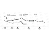 Unbranded Exhaust System for Toyota Landcruiser (01/1999 - 01/2007)