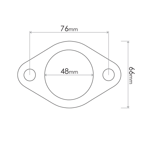 Redback Flange Gasket for Mazda, Daihatsu, Subaru, Ford, Citroen, Porsche & Saab
