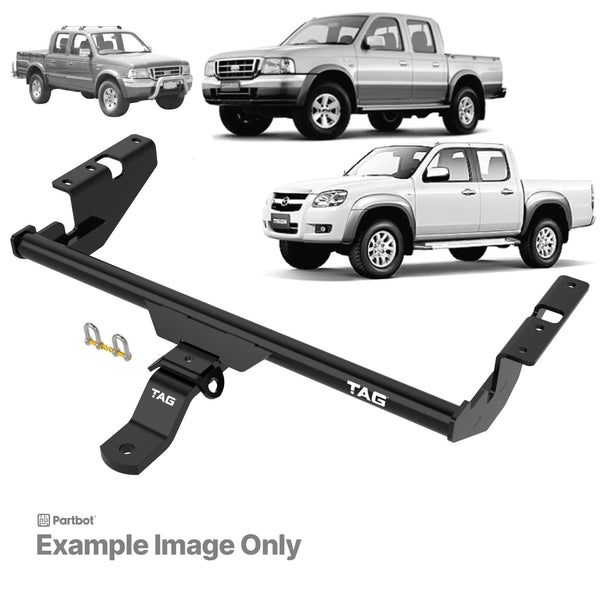 TAG Towbar Standard Duty for Ford Courier (06/1985 - 12/2011), Ranger (06/1985 - 12/2011), Mazda B2600 (06/1985 - 12/2011), B2500 (06/1985 - 12/2011), B2200 (06/1985 - 12/2011), B4000 (06/1985 - 12/2011), BT-50 (06/1985 - 12/2011), B2000 (06/1985 -...