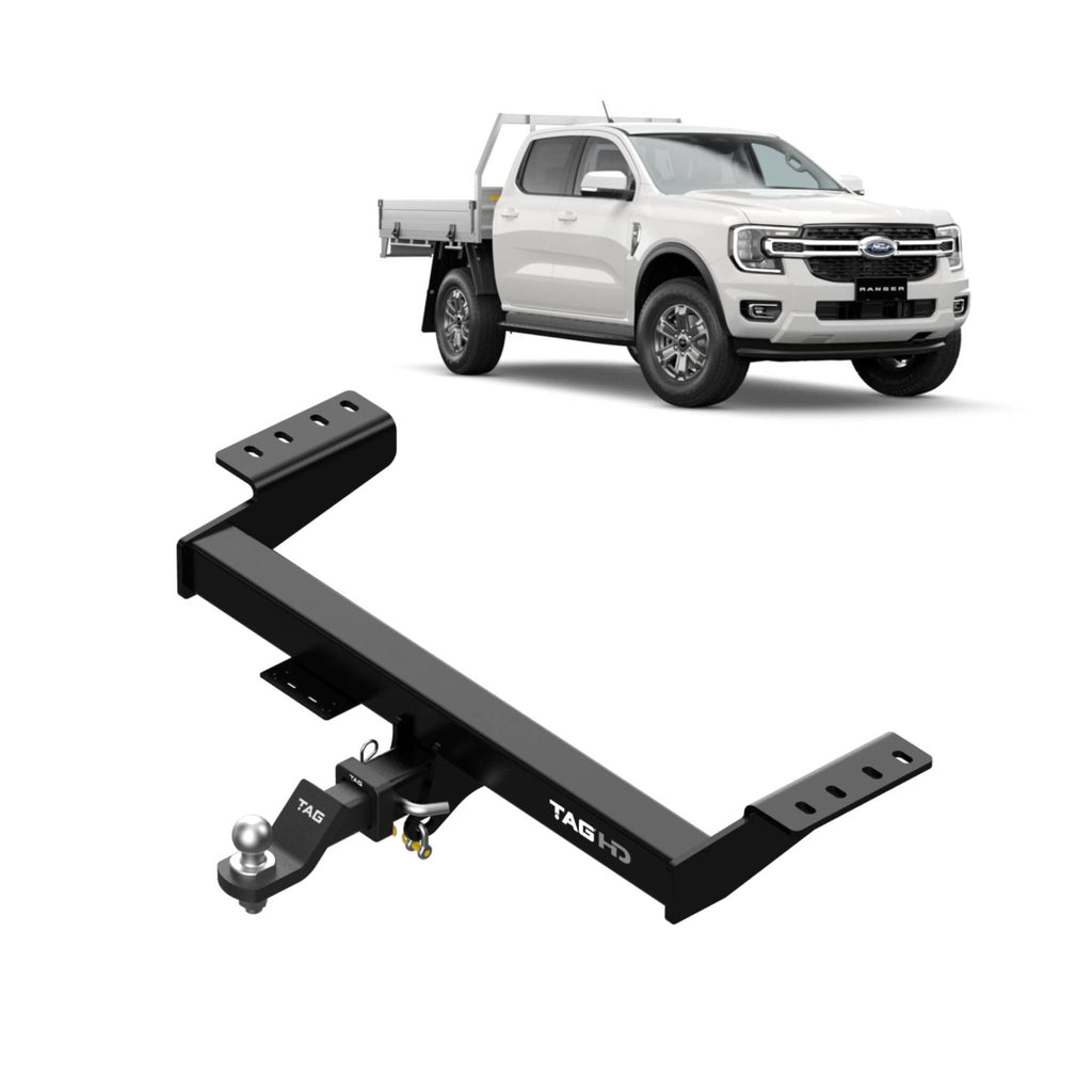 TAG Heavy Duty Towbar & Direct Fit Wiring for Next-Gen Ford Ranger (01/2025 - On)- Cab Chassis Models