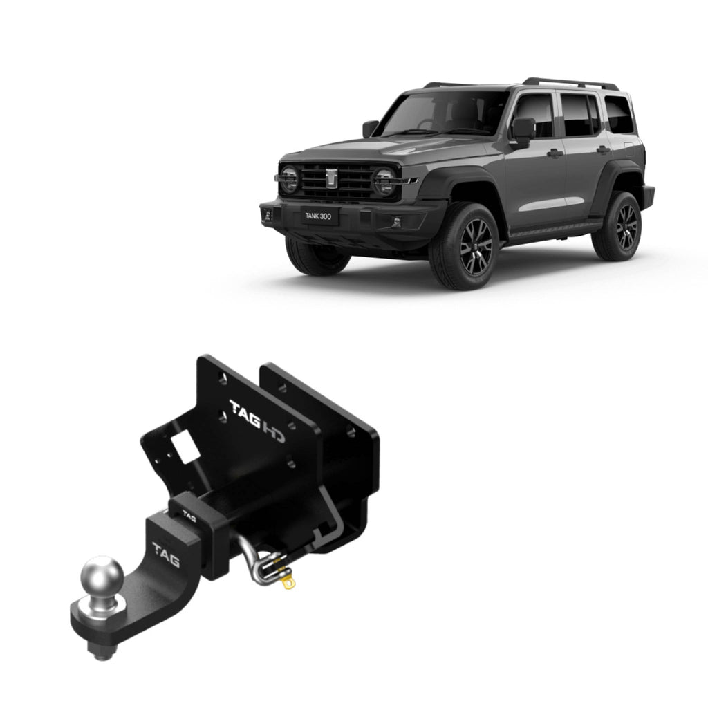 TAG Heavy Duty Towbar & Direct Fit Wiring for GWM Tank 300 Petrol Models Only (10/2022 - on)