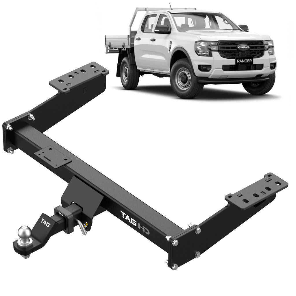 TAG Heavy Duty Extended Towbar & Direct Fit Wiring for Next-Gen Ford Ranger (06/2022 - 12/2024), Volkswagen Amarok (12/2022 - on)