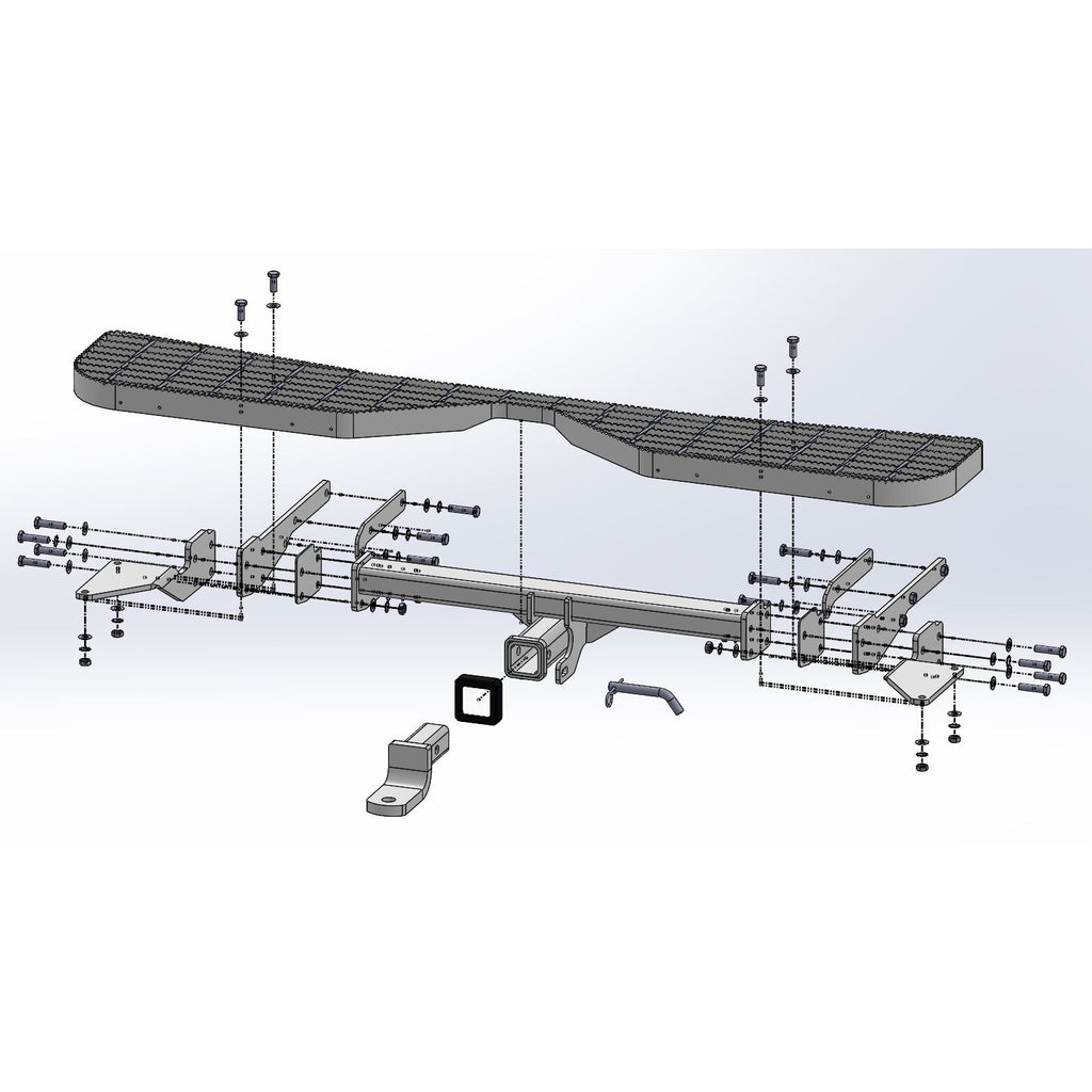 TAG Rear Step, Towbar & Wiring For Volkwagen Transporter T5 T6 (2003 - On)