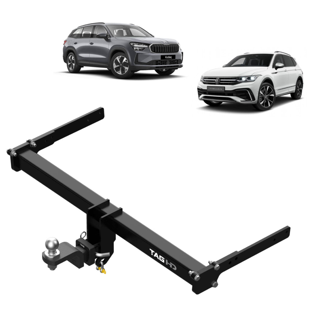 TAG Heavy Duty Towbar & Direct Fit Wiring For Volkswagen Tiguan (05/2016 - 10/2024), Skoda Kodiaq (10/2016 - on)