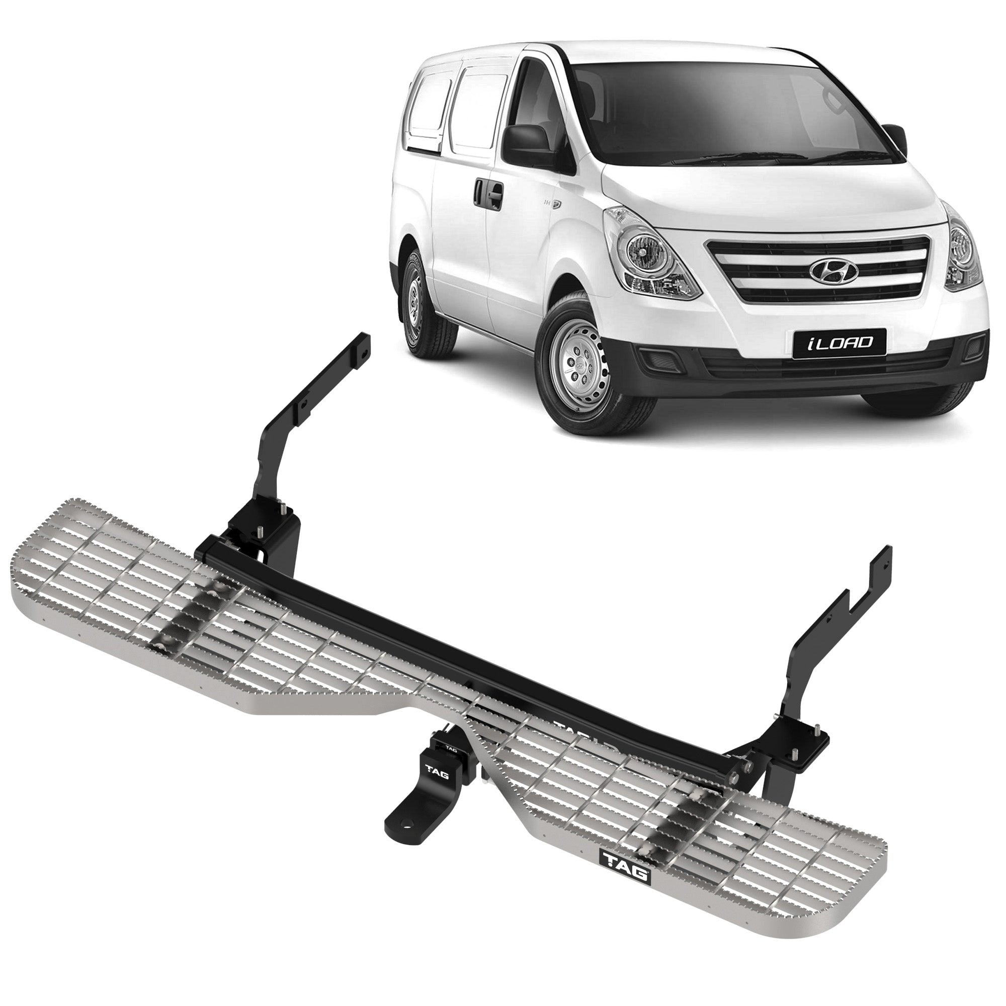 TAG Rear Step, Towbar & Wiring for Hyundai iLoad / iMax (02/2008 - 06/