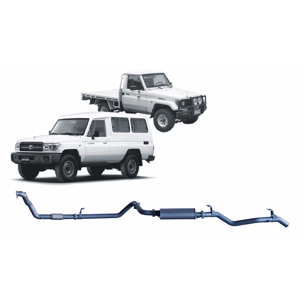 Redback Extreme Duty Exhaust for Toyota Landcruiser 78 Series (01/1990 - 01/2007), Toyota Landcruiser 75 Series (03/1990 - 11/1999)