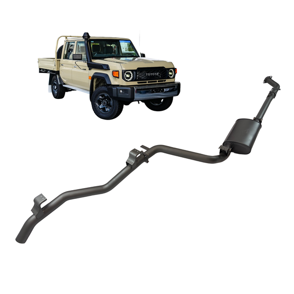 Redback Extreme Duty 3" DPF Back Exhaust for Toyota Landcruiser 79 Series 2.8