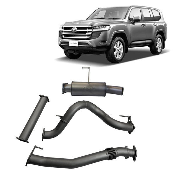 3.5" DPF Back Exhaust for Toyota Landcruiser 300 Series Wagon / SUV