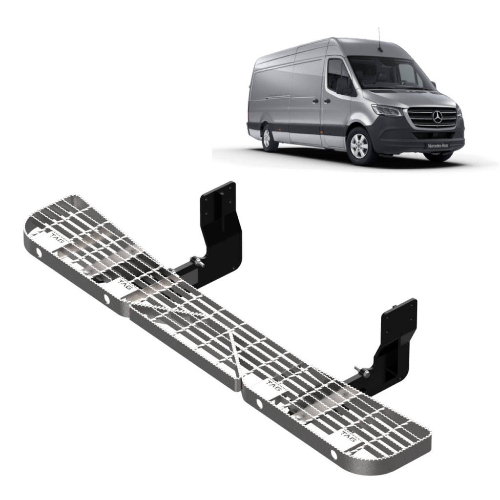 TAG Galvanised Step & Sensor Brackets for Mercedes Benz Sprinter Van VS30 Series Wide Chassis (01/2019 - On)