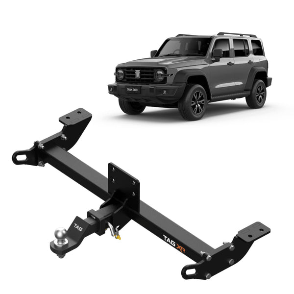 TAG Extreme Recovery Towbar & Universal Wiring Kit for GWM Tank 300 (10/2022 - on), Tow Mode: No