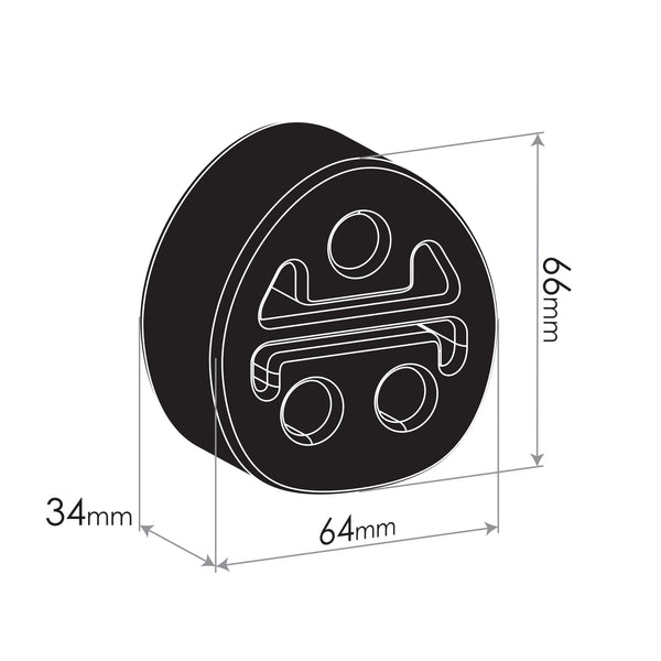 Exhaust SUPPORT HANGER for TOYOTA LANDCRUISER PRADO RAV4 RUBBER