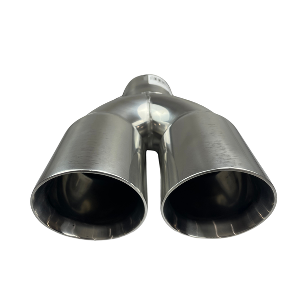 3" Inlet Dual 3" Outlet Clamp-On Exhaust Tip (Clamp Included) Inline