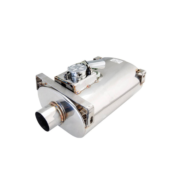 Universal Varex Oval Muffler in 2.5Inch with Bracket Mounts