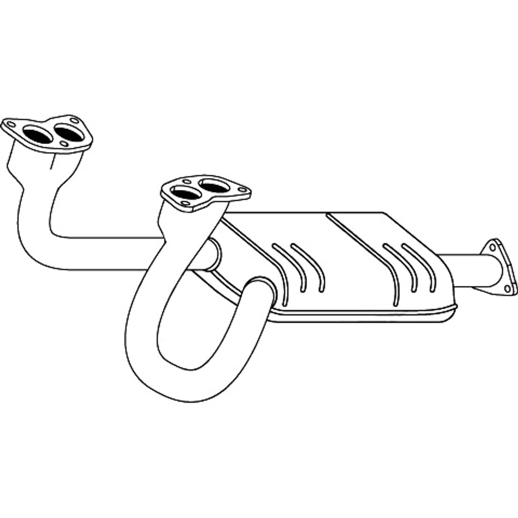 Redback Underfloor Catalytic Converter for Subaru Liberty (01/1989 - 07/1994)