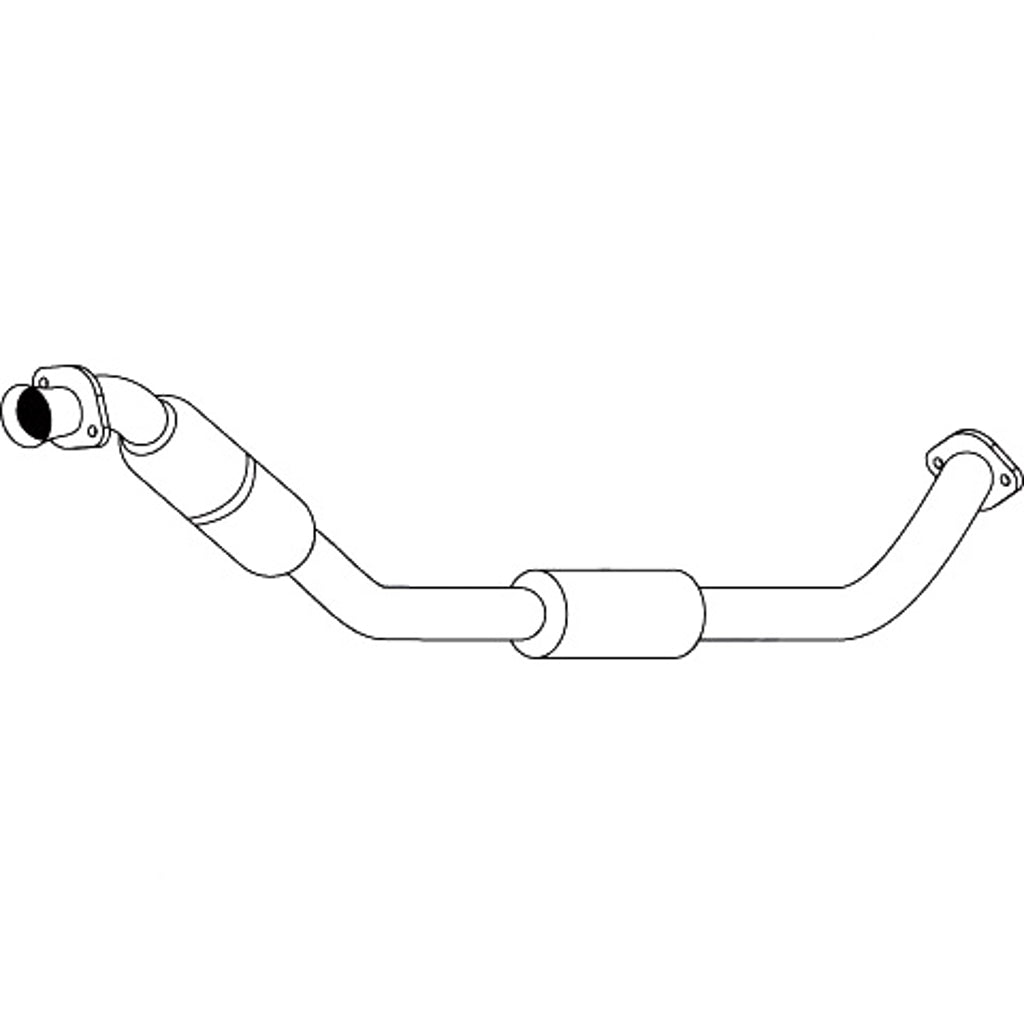Redback Cat Converter Underfloor for Holden Calais, Commodore VZ (08/2004 - 2006) LHS
