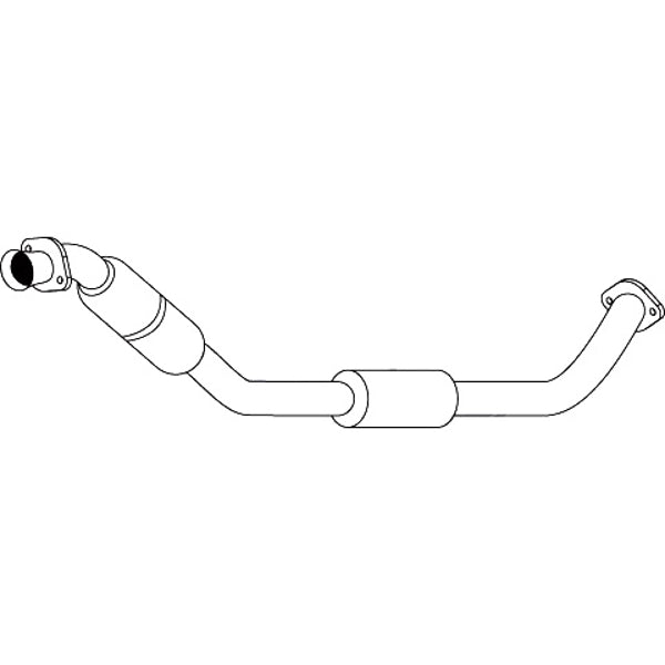Redback Cat Converter Underfloor for Holden Calais, Commodore VZ (08/2004 - 2006) LHS