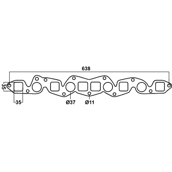 Header Gasket For Nissan Patrol, P40 3956cc, 6 Cylinders