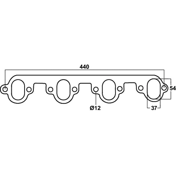 Header Gasket For Ford XA-XF Falcon 460 V8, 2 Gaskets required