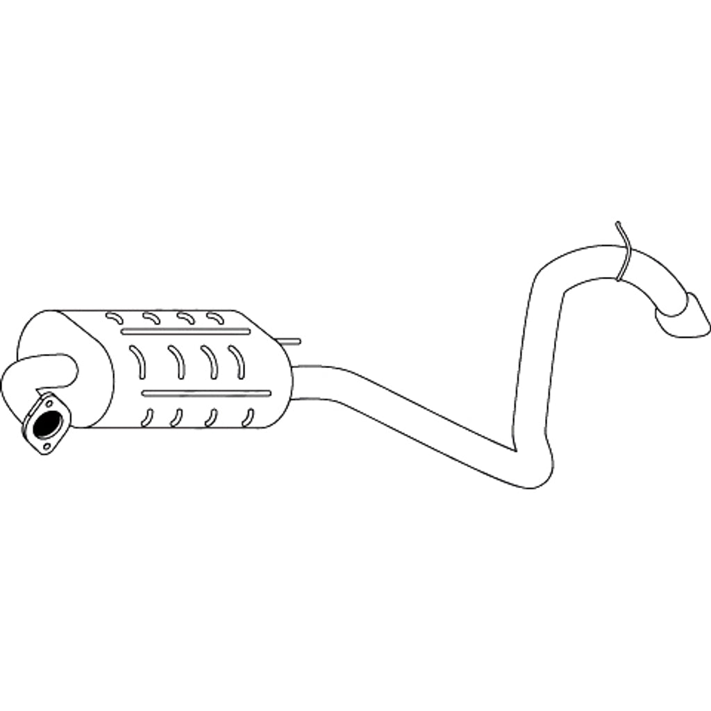 Redback Muffler Bolt On for Hyundai i30 (10/2007 - 05/2012)