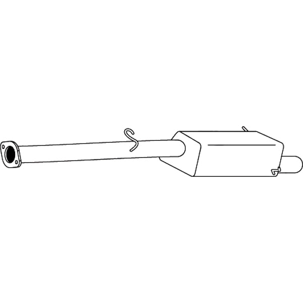 Replacement Muffler for Subaru Forester 08/1997-12/2008 with Exhaust Tip