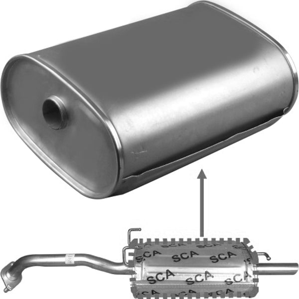 Redback Standard Replacement Exhaust for Hyundai Excel (10/1994 - 01/2000), Accent (10/1994 - 01/2000)